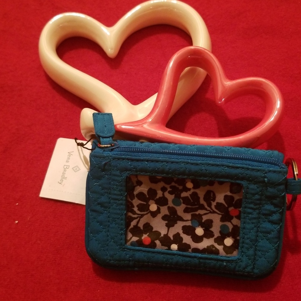 Vera Bradley zip I'd teal